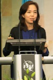 Fei-Fei Li speaking at AI for Good in 2017